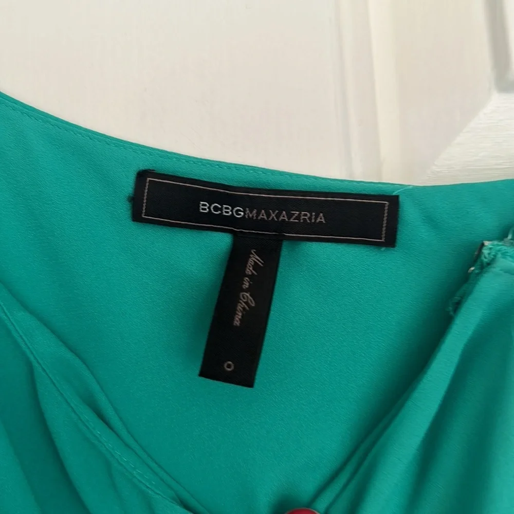 BCBGMAZAZRIA Jumpsuit Green Size 0 - Picture 3 of 5
